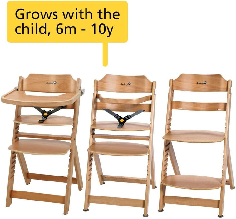 Safety 1st Timba Natural Wood High Chair with tray